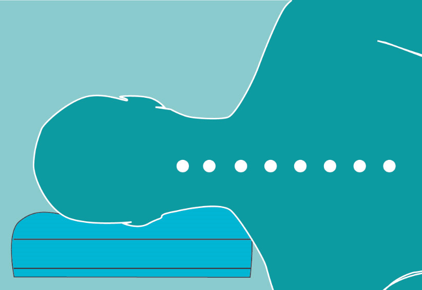 Nackenstützkissen Seitenlage