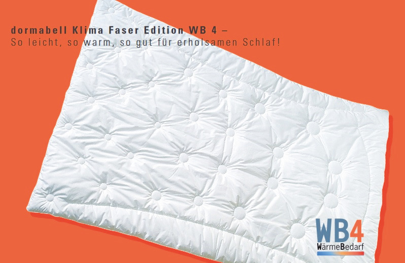 dormabell Klima Faser Edition WB4 - So leicht, so warm, so gut für einen erholsamen Schlaf!